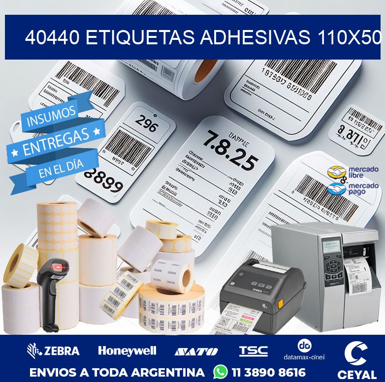 40440 ETIQUETAS ADHESIVAS 110X50
