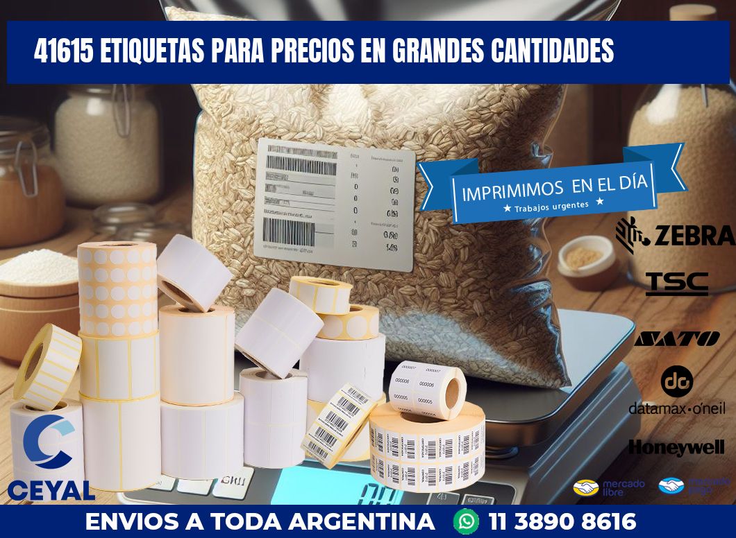 41615 ETIQUETAS PARA PRECIOS EN GRANDES CANTIDADES