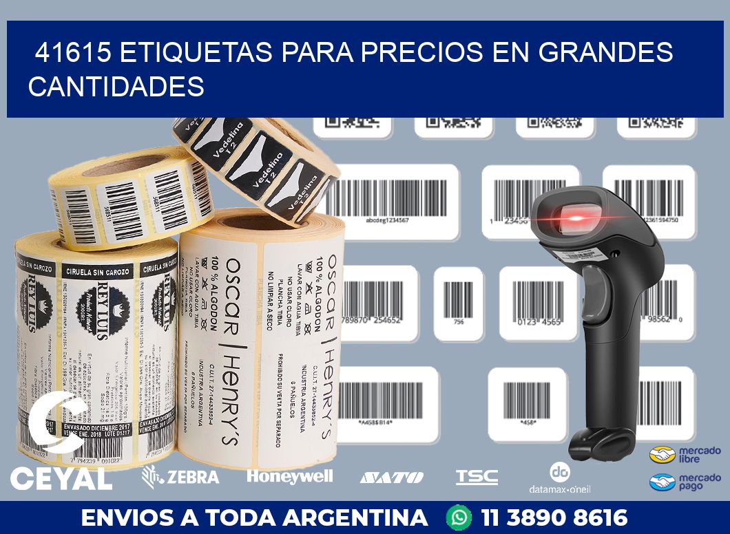 41615 ETIQUETAS PARA PRECIOS EN GRANDES CANTIDADES