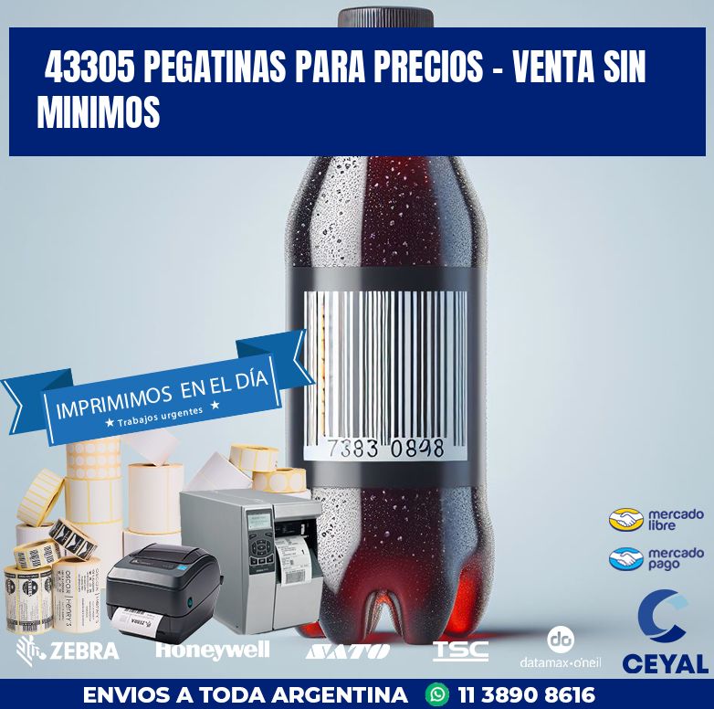 43305 PEGATINAS PARA PRECIOS - VENTA SIN MINIMOS
