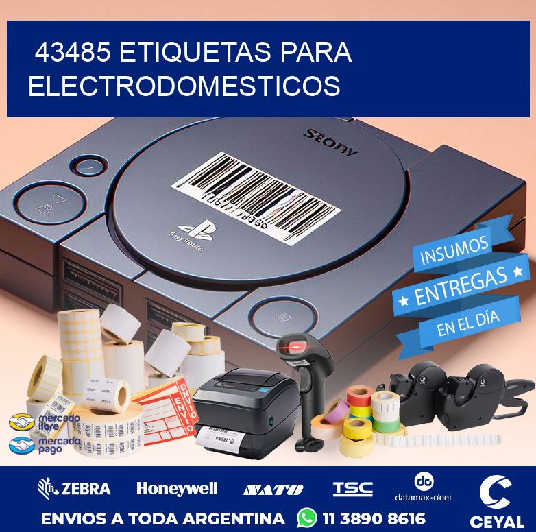 43485 ETIQUETAS PARA ELECTRODOMESTICOS
