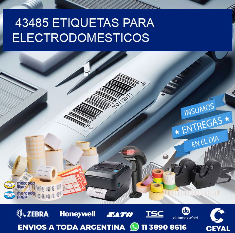 43485 ETIQUETAS PARA ELECTRODOMESTICOS