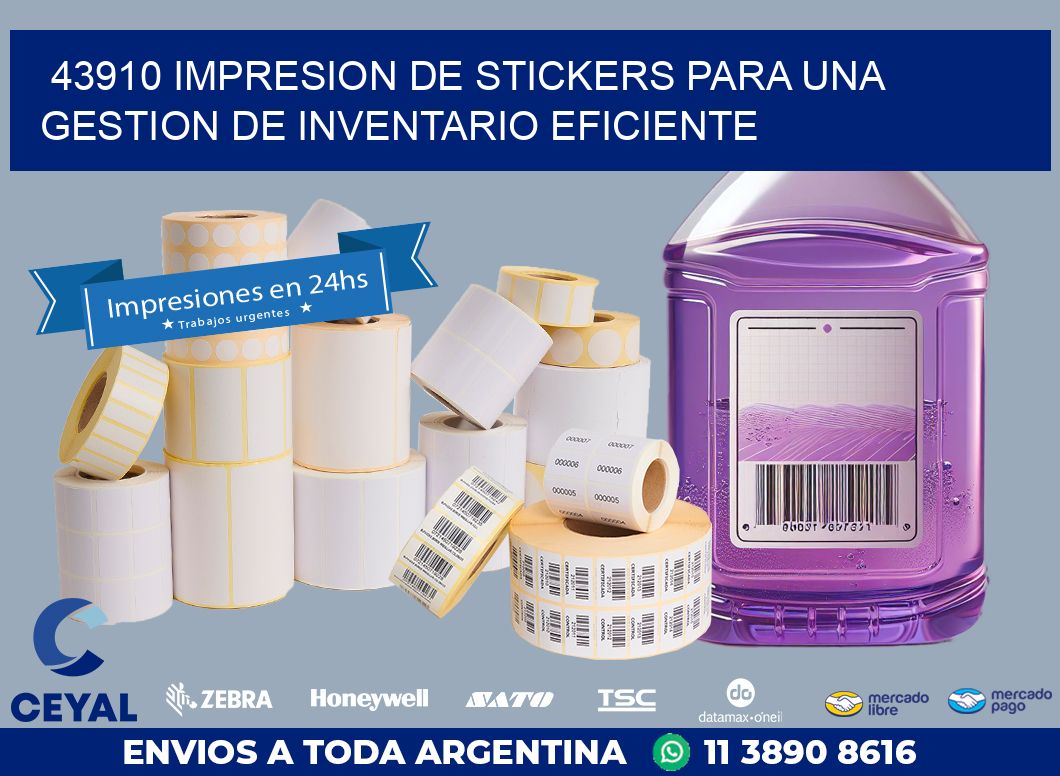 43910 IMPRESION DE STICKERS PARA UNA GESTION DE INVENTARIO EFICIENTE