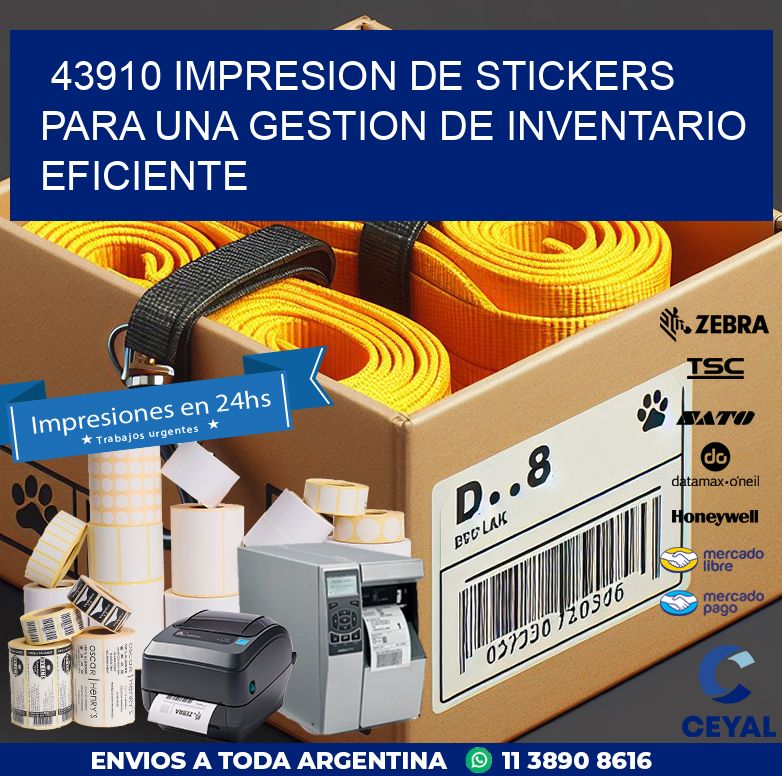 43910 IMPRESION DE STICKERS PARA UNA GESTION DE INVENTARIO EFICIENTE