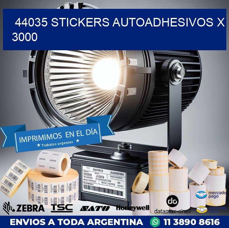 44035 STICKERS AUTOADHESIVOS X 3000