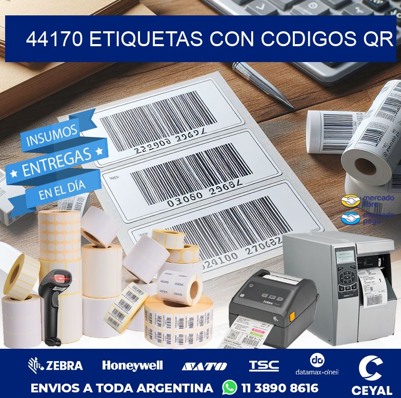 44170 ETIQUETAS CON CODIGOS QR