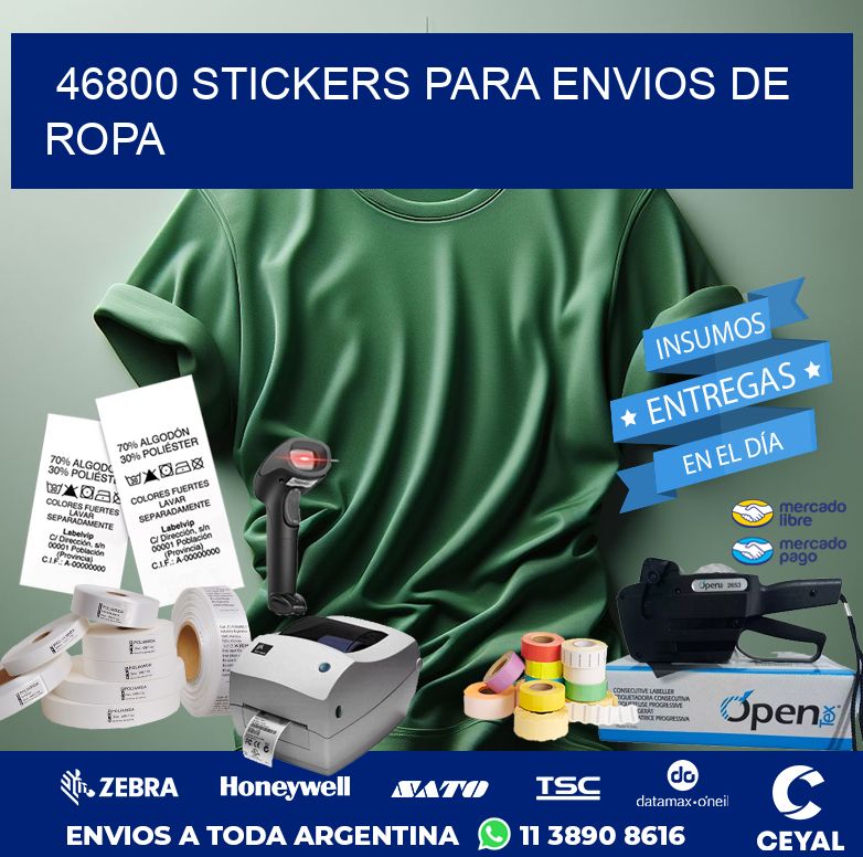 46800 STICKERS PARA ENVIOS DE ROPA