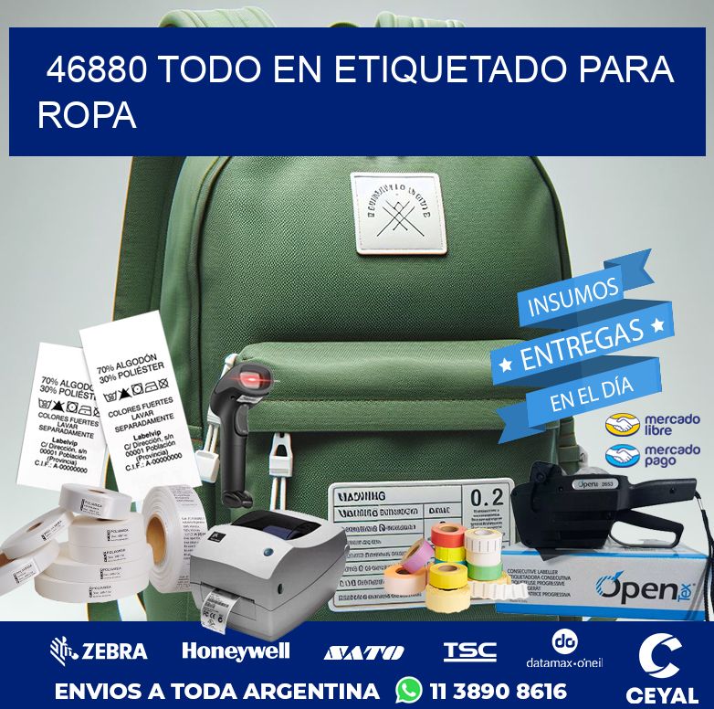 46880 TODO EN ETIQUETADO PARA ROPA