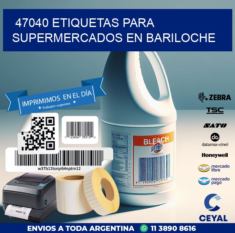 47040 ETIQUETAS PARA SUPERMERCADOS EN BARILOCHE