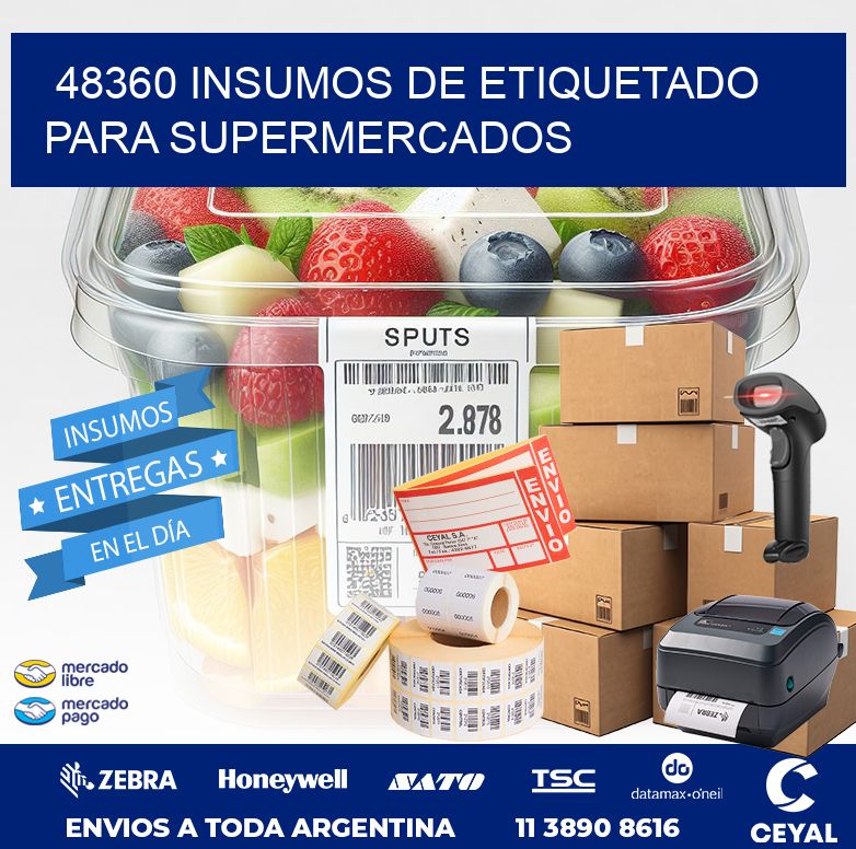 48360 INSUMOS DE ETIQUETADO PARA SUPERMERCADOS