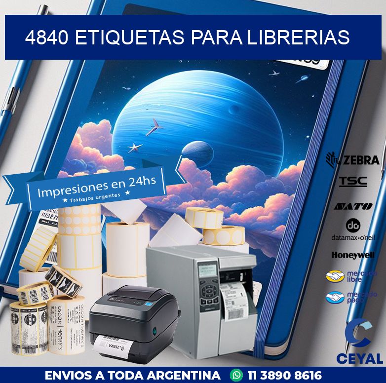 4840 ETIQUETAS PARA LIBRERIAS