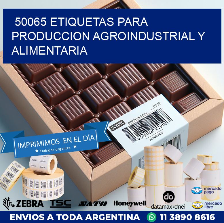 50065 ETIQUETAS PARA PRODUCCION AGROINDUSTRIAL Y ALIMENTARIA