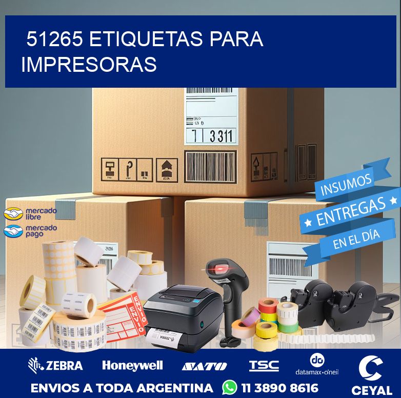 51265 ETIQUETAS PARA IMPRESORAS
