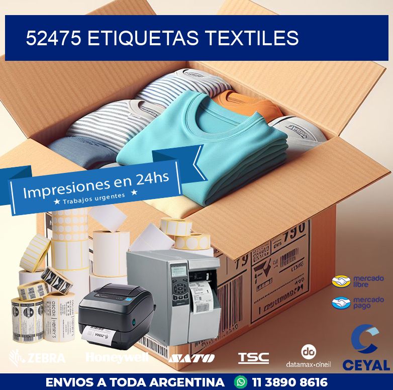 52475 ETIQUETAS TEXTILES