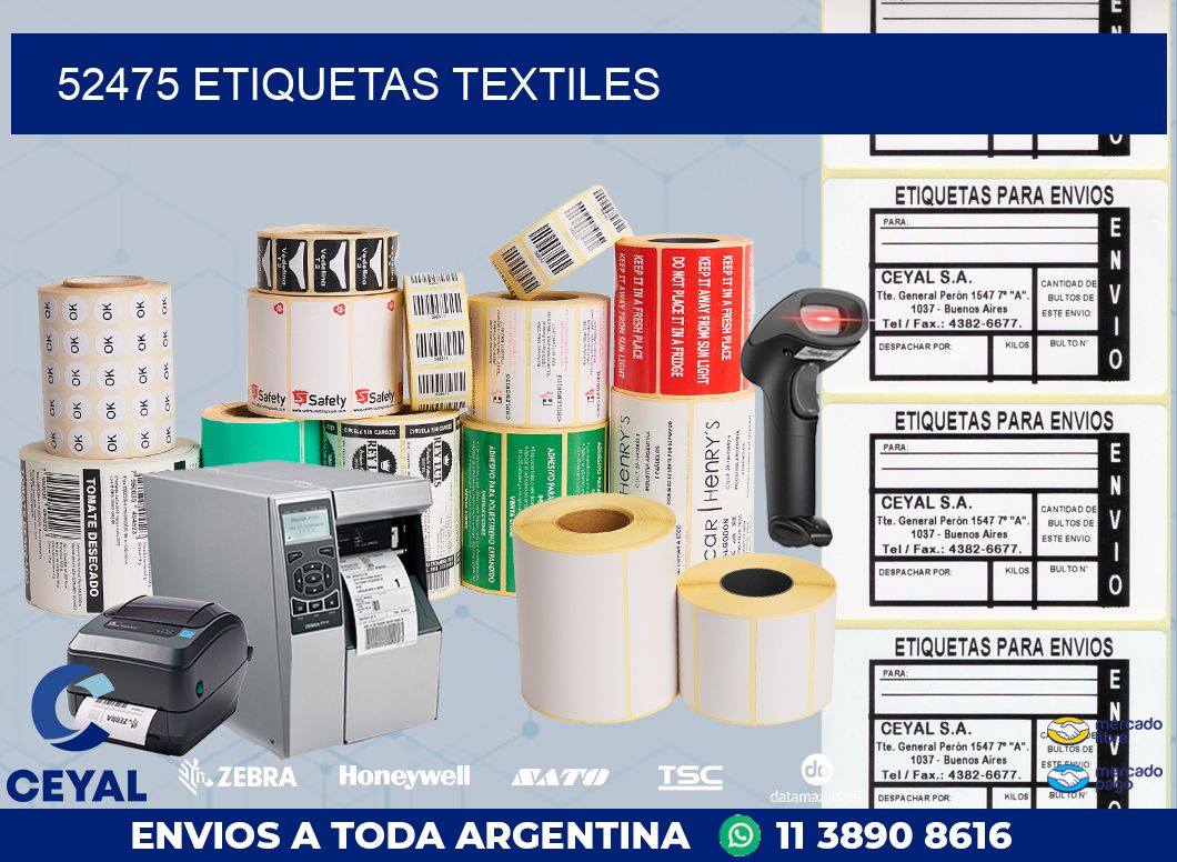 52475 ETIQUETAS TEXTILES