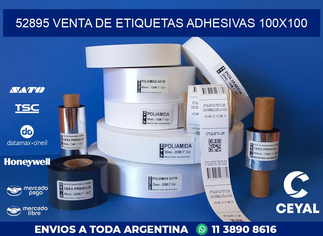 52895 VENTA DE ETIQUETAS ADHESIVAS 100X100