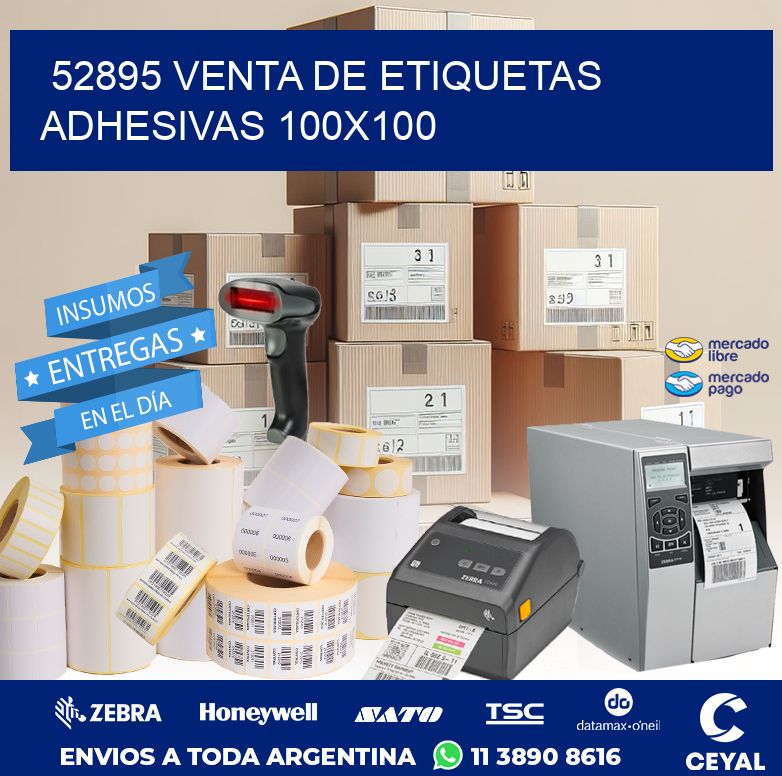 52895 VENTA DE ETIQUETAS ADHESIVAS 100X100