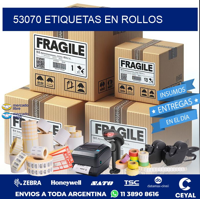 53070 ETIQUETAS EN ROLLOS