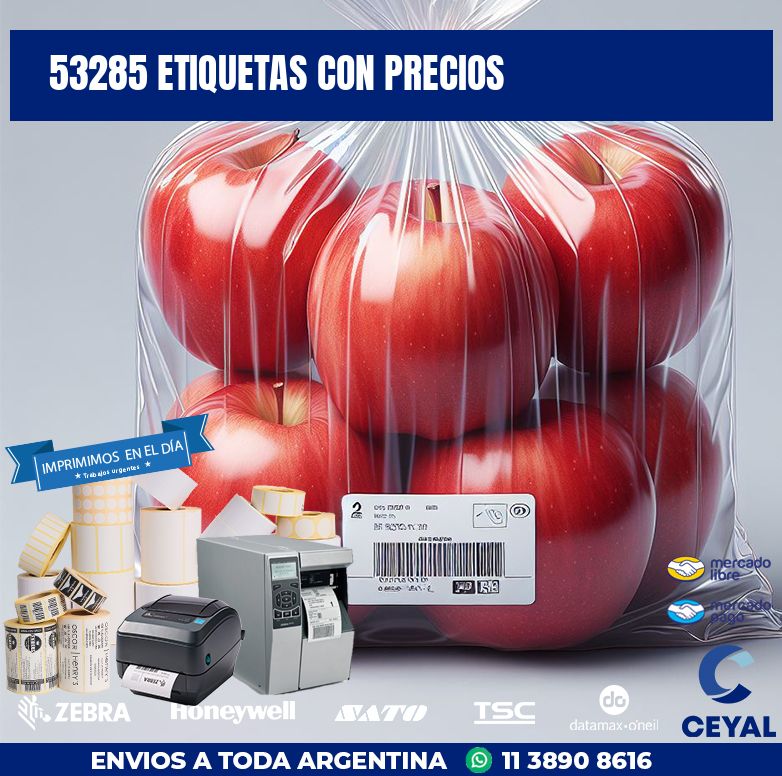53285 ETIQUETAS CON PRECIOS