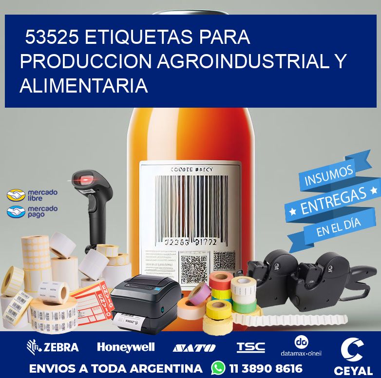 53525 ETIQUETAS PARA PRODUCCION AGROINDUSTRIAL Y ALIMENTARIA