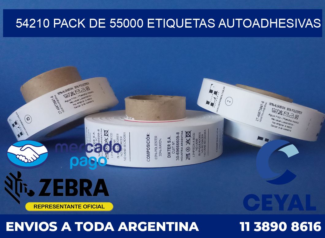 54210 PACK DE 55000 ETIQUETAS AUTOADHESIVAS