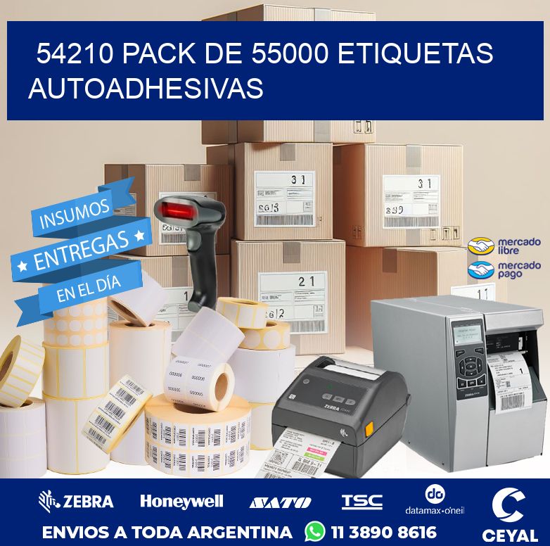 54210 PACK DE 55000 ETIQUETAS AUTOADHESIVAS