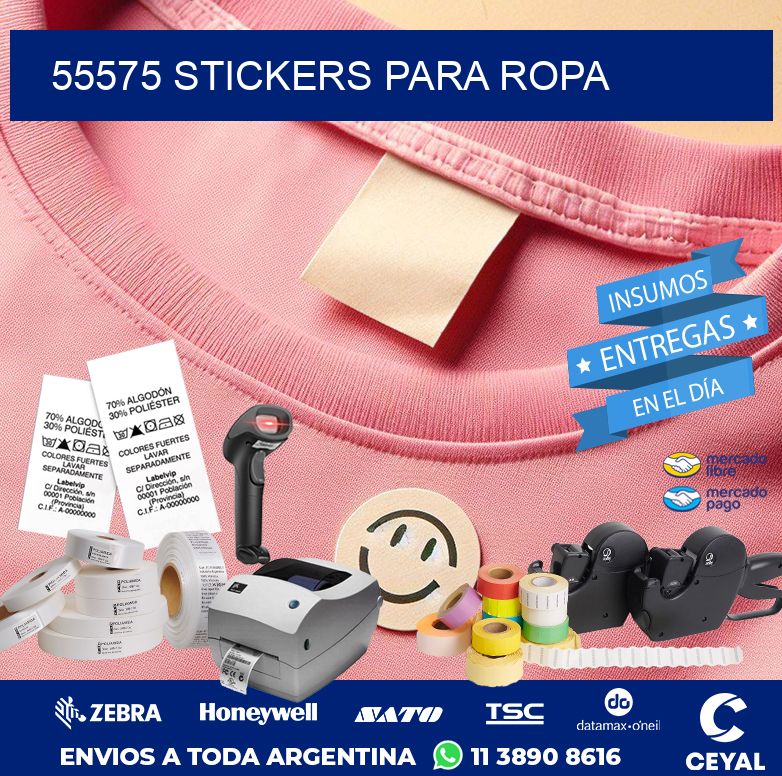 55575 STICKERS PARA ROPA