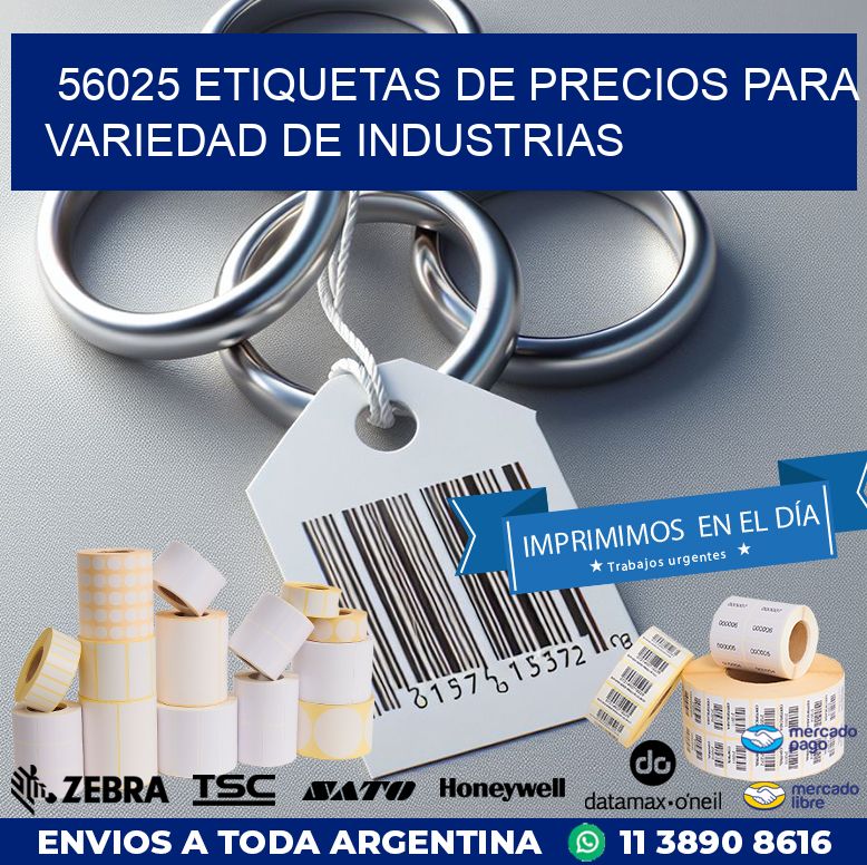 56025 ETIQUETAS DE PRECIOS PARA VARIEDAD DE INDUSTRIAS