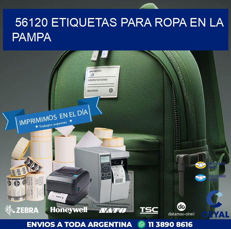 56120 ETIQUETAS PARA ROPA EN LA PAMPA