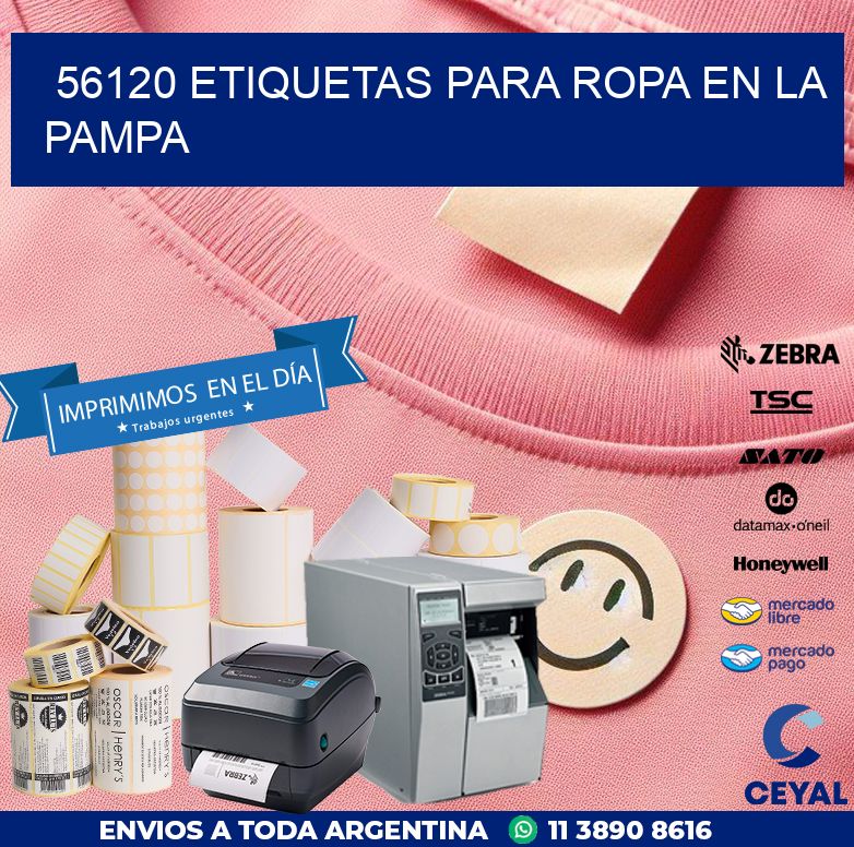 56120 ETIQUETAS PARA ROPA EN LA PAMPA