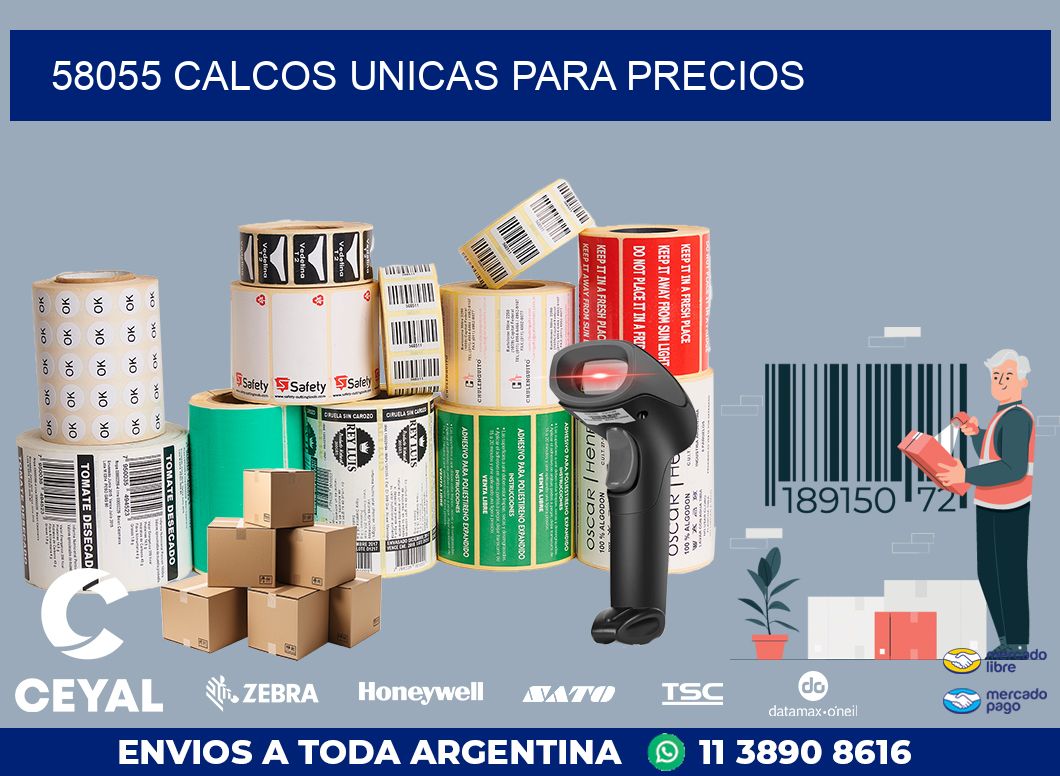 58055 CALCOS UNICAS PARA PRECIOS