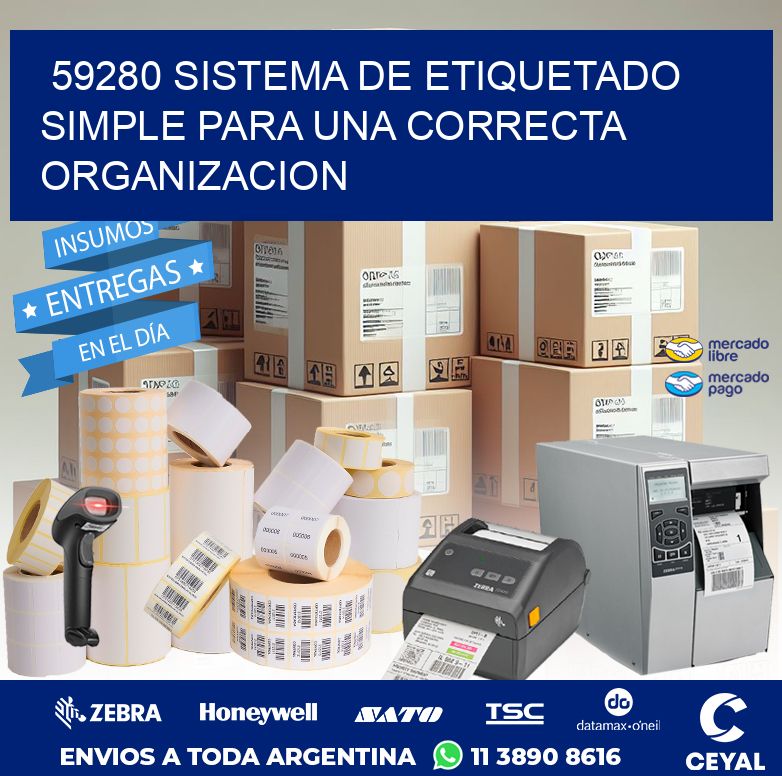 59280 SISTEMA DE ETIQUETADO SIMPLE PARA UNA CORRECTA ORGANIZACION