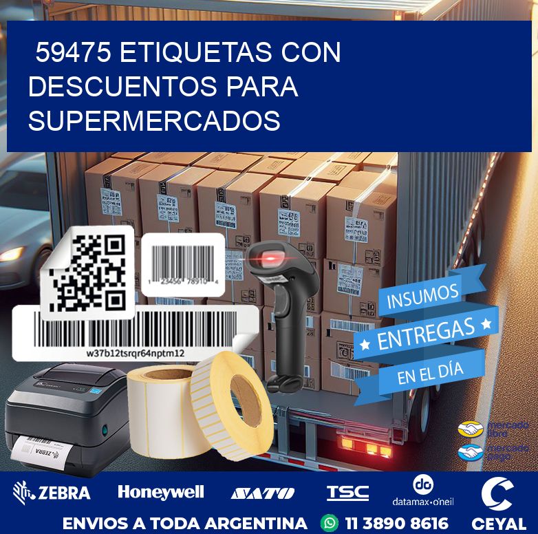 59475 ETIQUETAS CON DESCUENTOS PARA SUPERMERCADOS