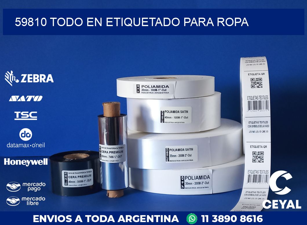 59810 TODO EN ETIQUETADO PARA ROPA