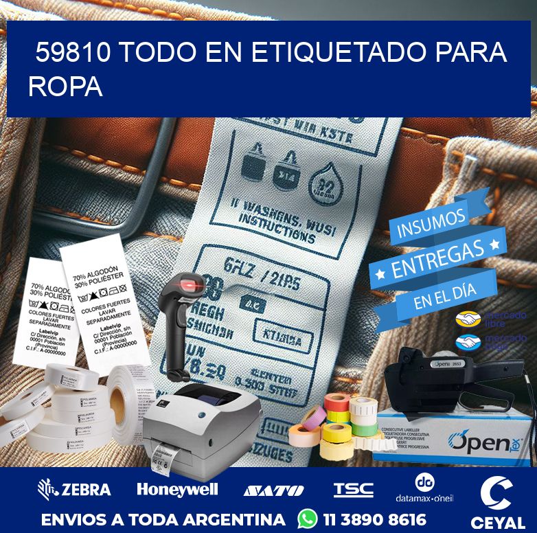 59810 TODO EN ETIQUETADO PARA ROPA