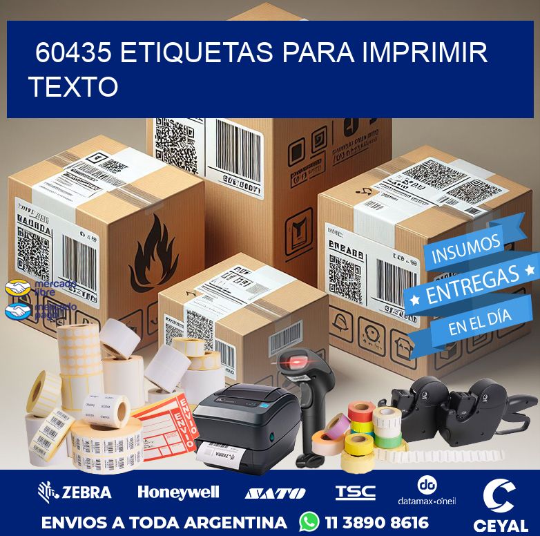 60435 ETIQUETAS PARA IMPRIMIR TEXTO