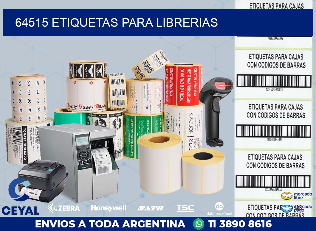 64515 ETIQUETAS PARA LIBRERIAS