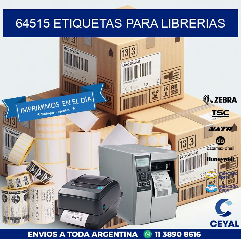 64515 ETIQUETAS PARA LIBRERIAS
