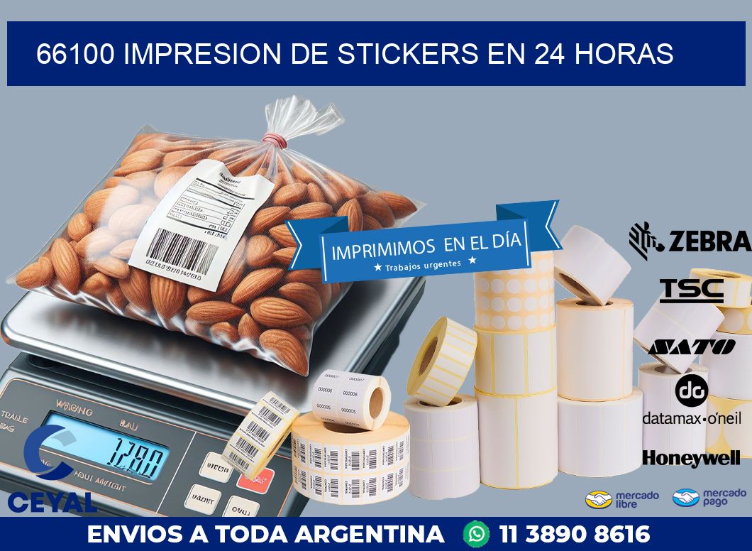 66100 IMPRESION DE STICKERS EN 24 HORAS