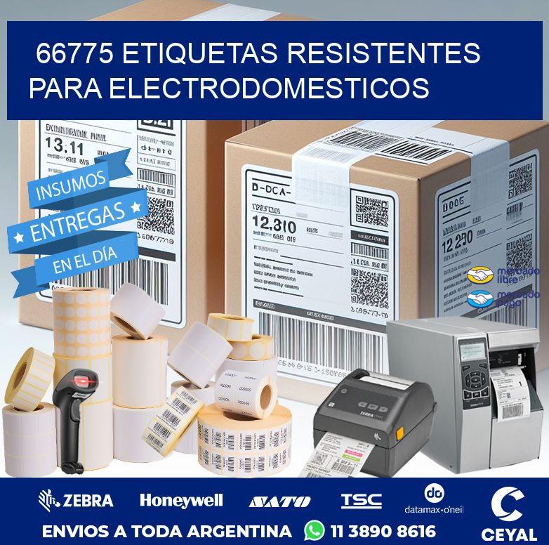 66775 ETIQUETAS RESISTENTES PARA ELECTRODOMESTICOS