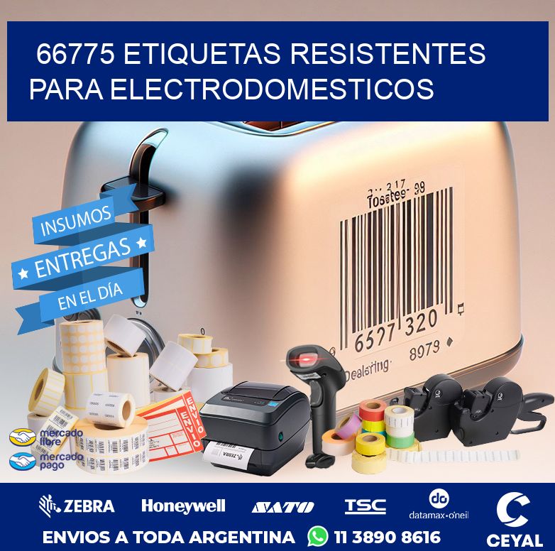66775 ETIQUETAS RESISTENTES PARA ELECTRODOMESTICOS
