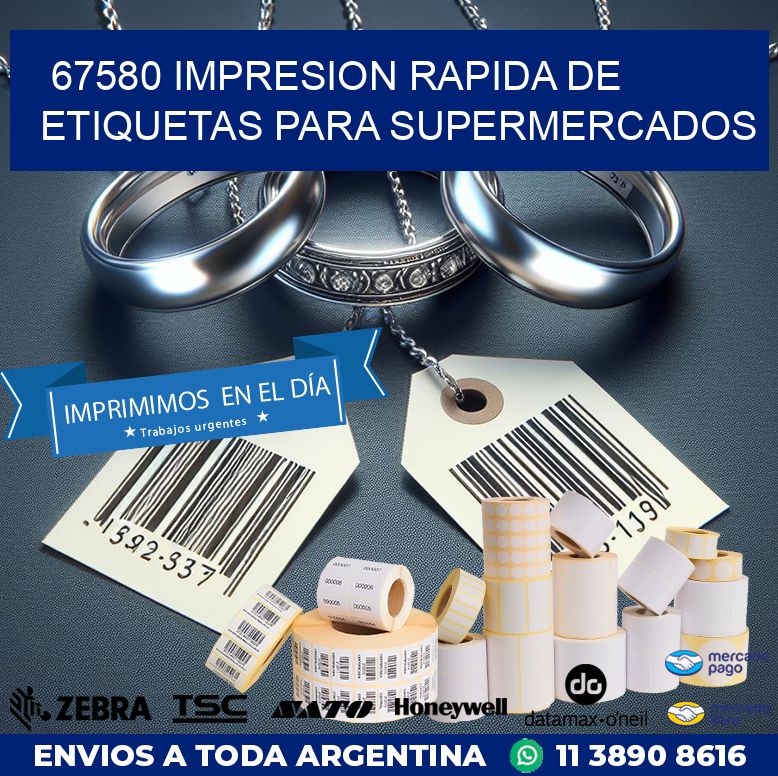 67580 IMPRESION RAPIDA DE ETIQUETAS PARA SUPERMERCADOS