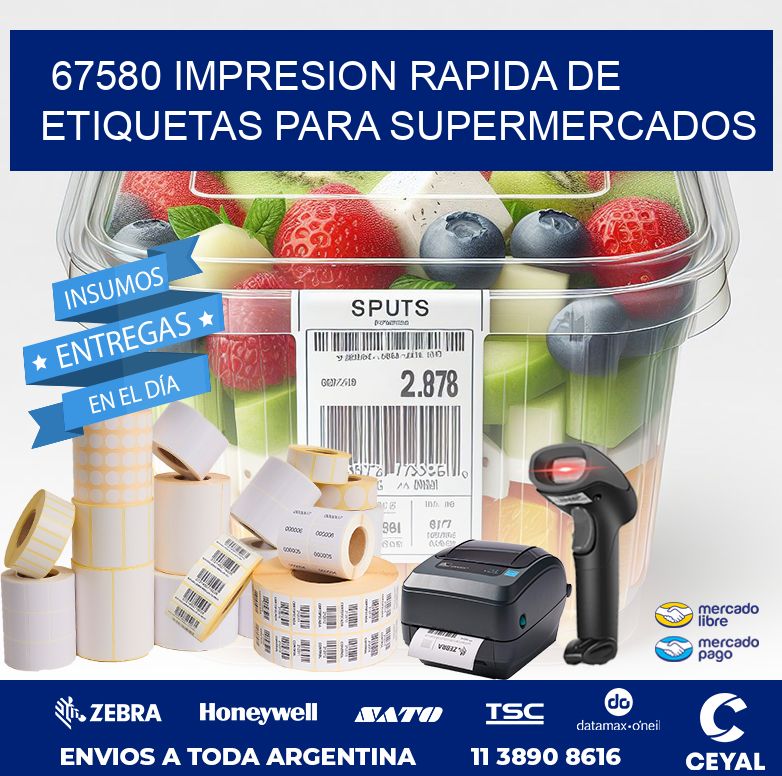 67580 IMPRESION RAPIDA DE ETIQUETAS PARA SUPERMERCADOS