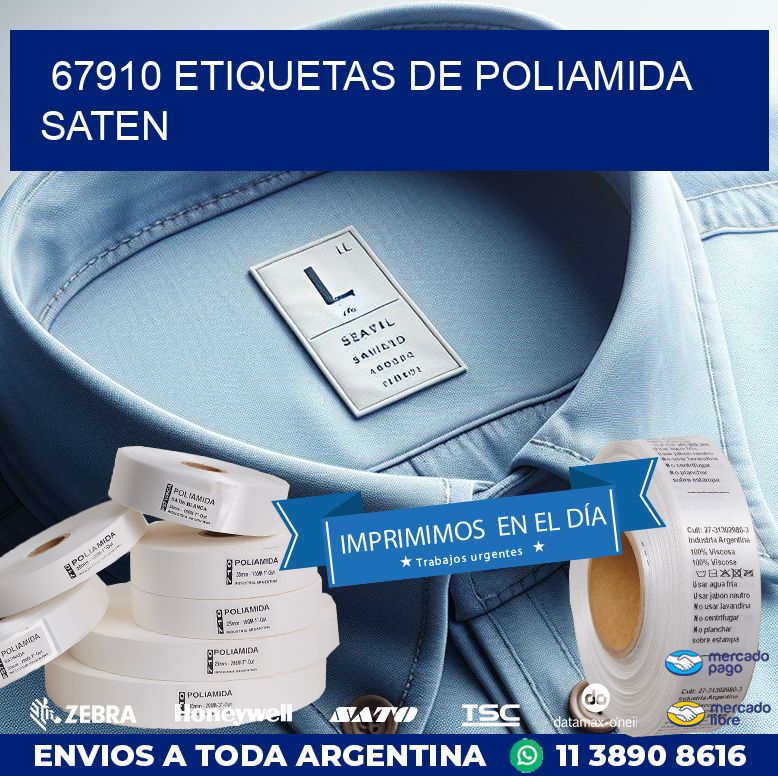 67910 ETIQUETAS DE POLIAMIDA SATEN