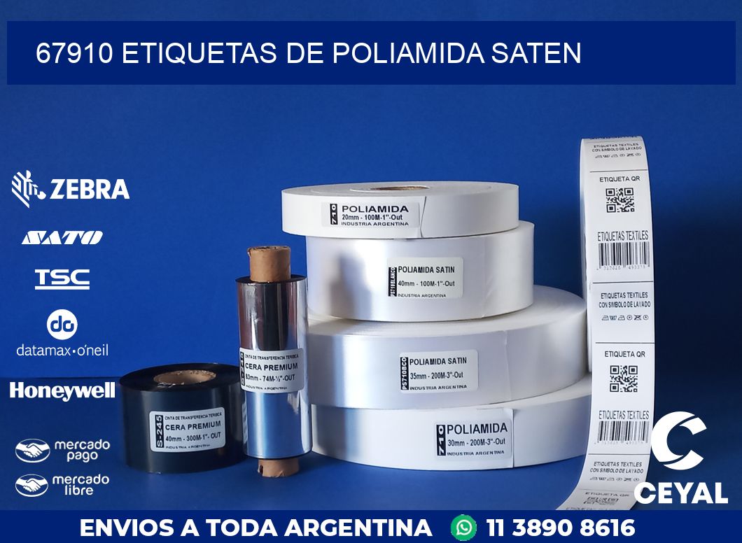 67910 ETIQUETAS DE POLIAMIDA SATEN