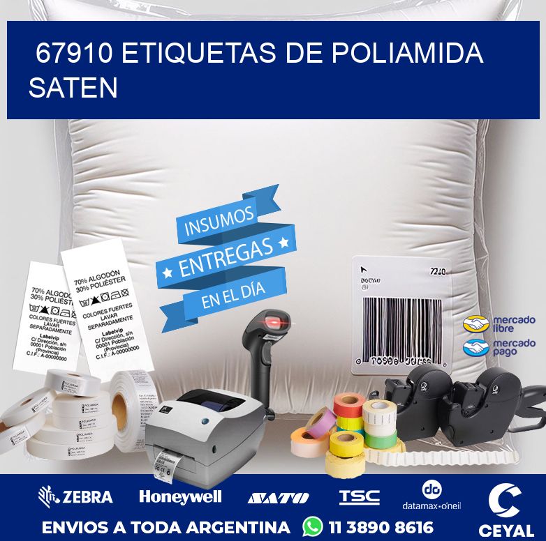 67910 ETIQUETAS DE POLIAMIDA SATEN
