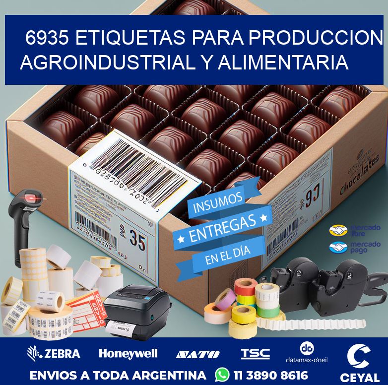 6935 ETIQUETAS PARA PRODUCCION AGROINDUSTRIAL Y ALIMENTARIA