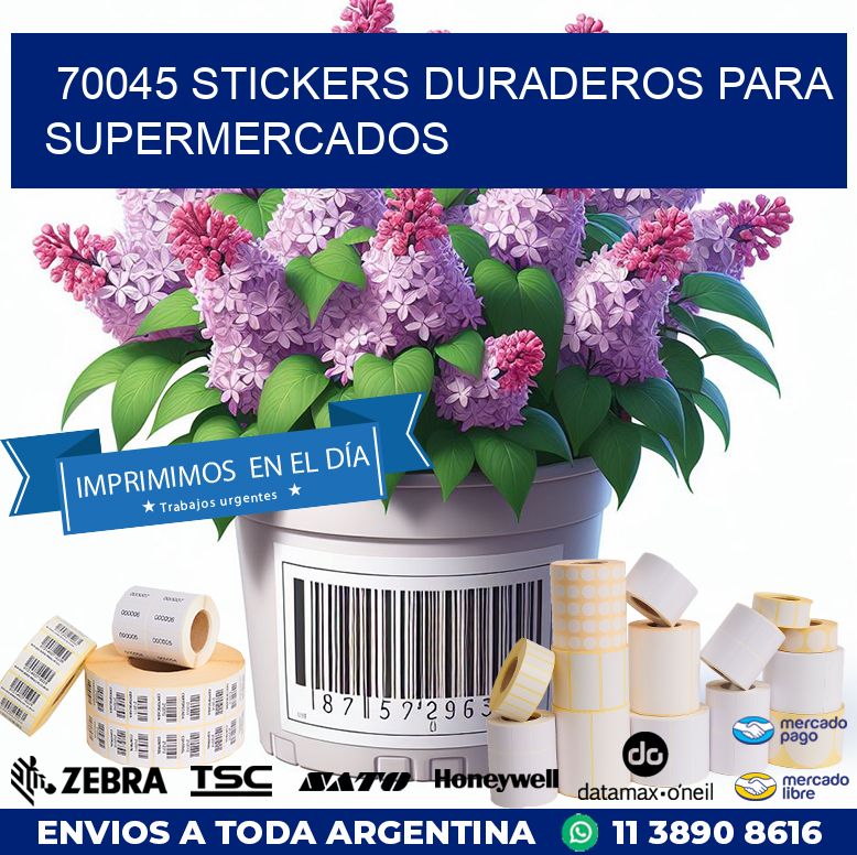70045 STICKERS DURADEROS PARA SUPERMERCADOS