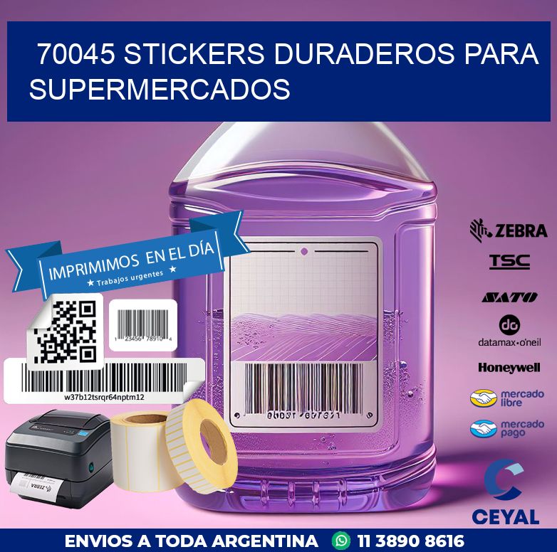 70045 STICKERS DURADEROS PARA SUPERMERCADOS