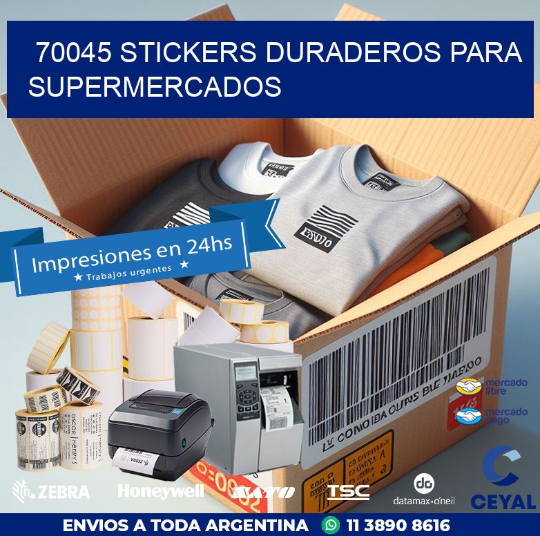 70045 STICKERS DURADEROS PARA SUPERMERCADOS